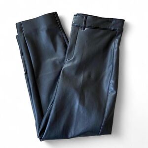 Old Navy Black Faux Leather High-Rise Pants